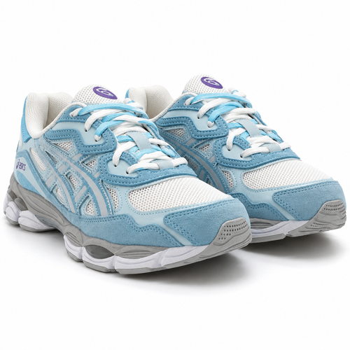 Asics GEL NYC artic sky- double laces