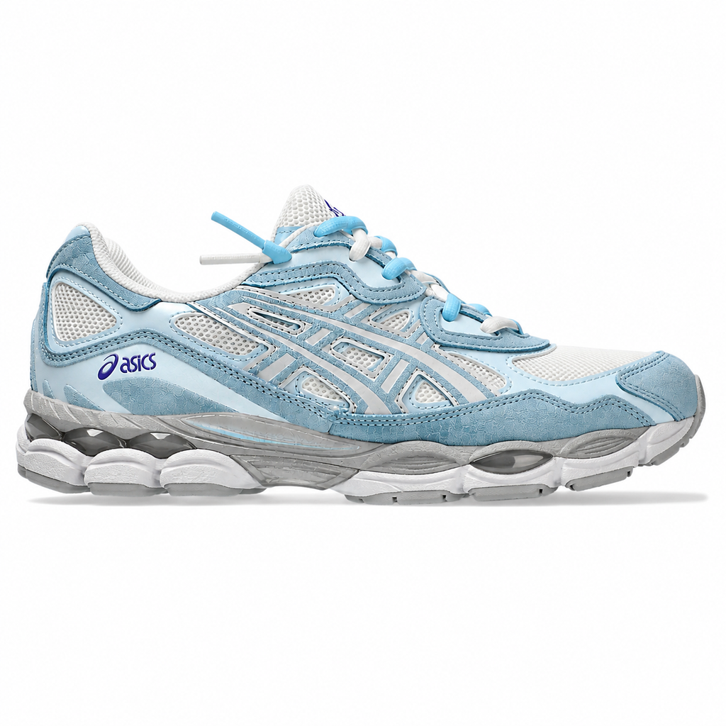 Asics GEL NYC artic sky- double laces