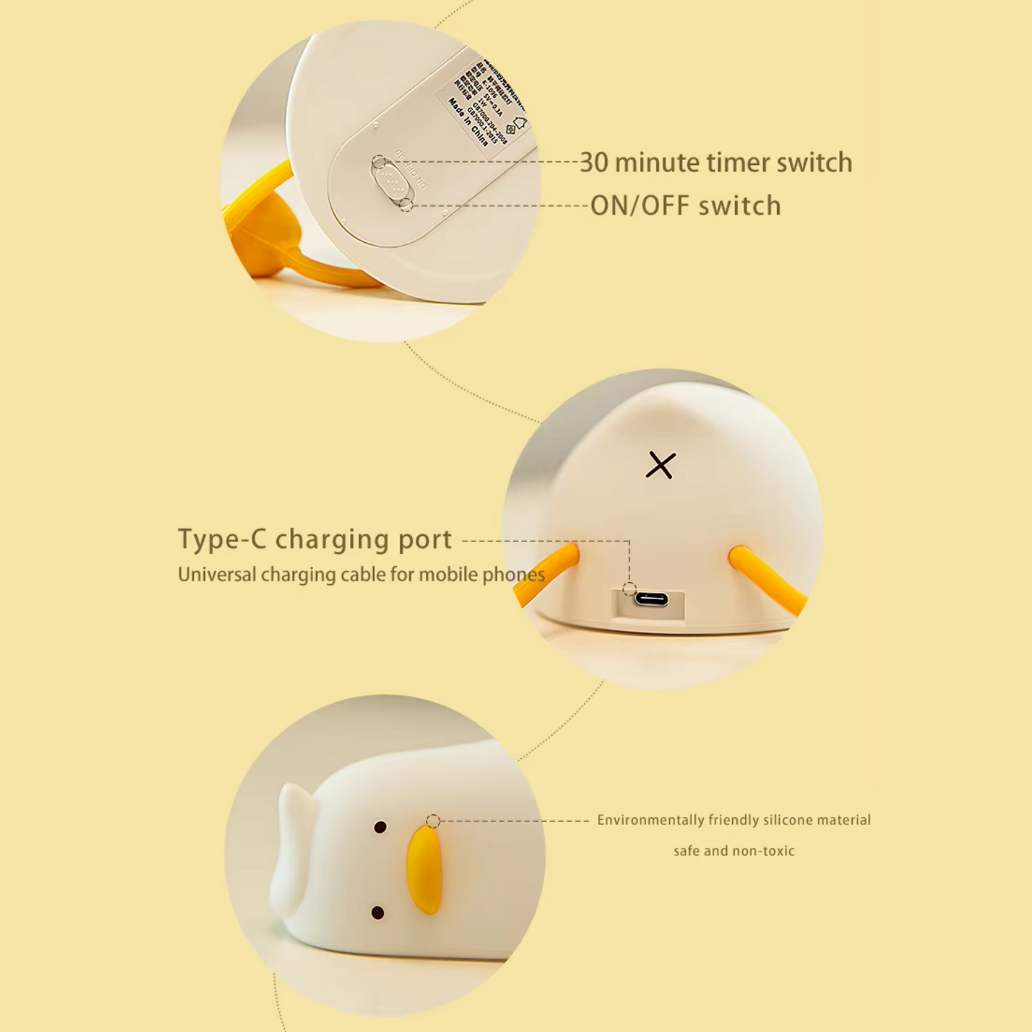 Duck Glow Buddy -  Night Light For Kids 