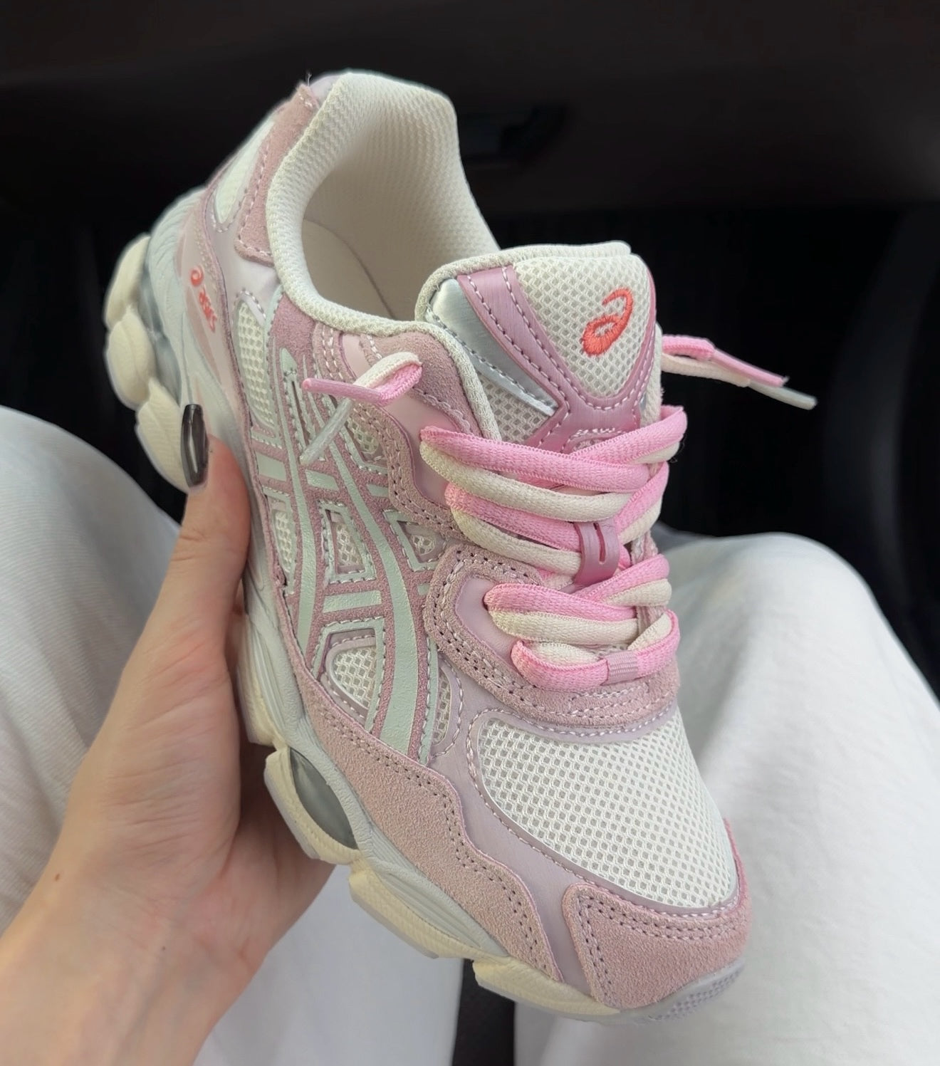 Asics GEL NYC pink- double laces