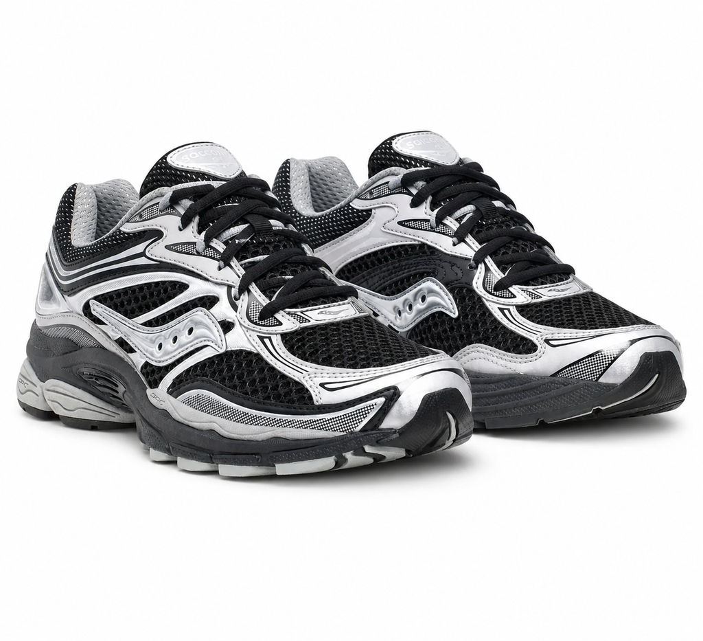 DOUBLE LACES Saucony Omni 9-black silver
