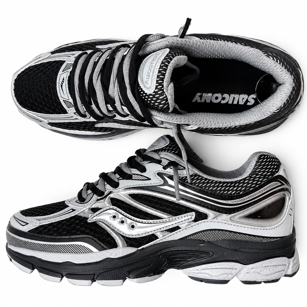 DOUBLE LACES Saucony Omni 9-black silver