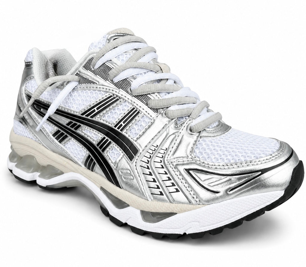 DOUBLE LACED Asics gel kayano 14- White graphite grey