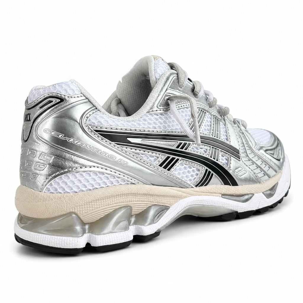DOUBLE LACED Asics gel kayano 14- White graphite grey