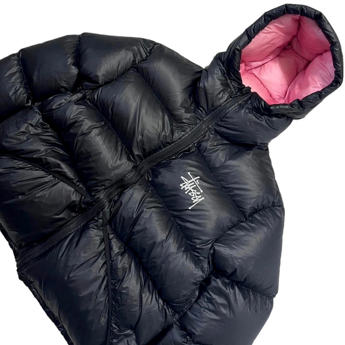 Stüssy Micro Down Parka Jacket- Pink