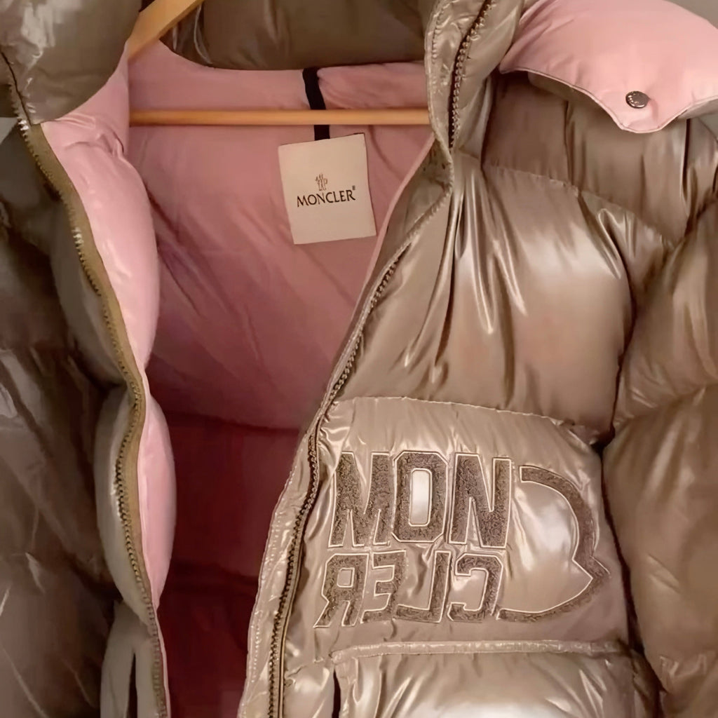 Moncler Abbaye Down Jacket- Green