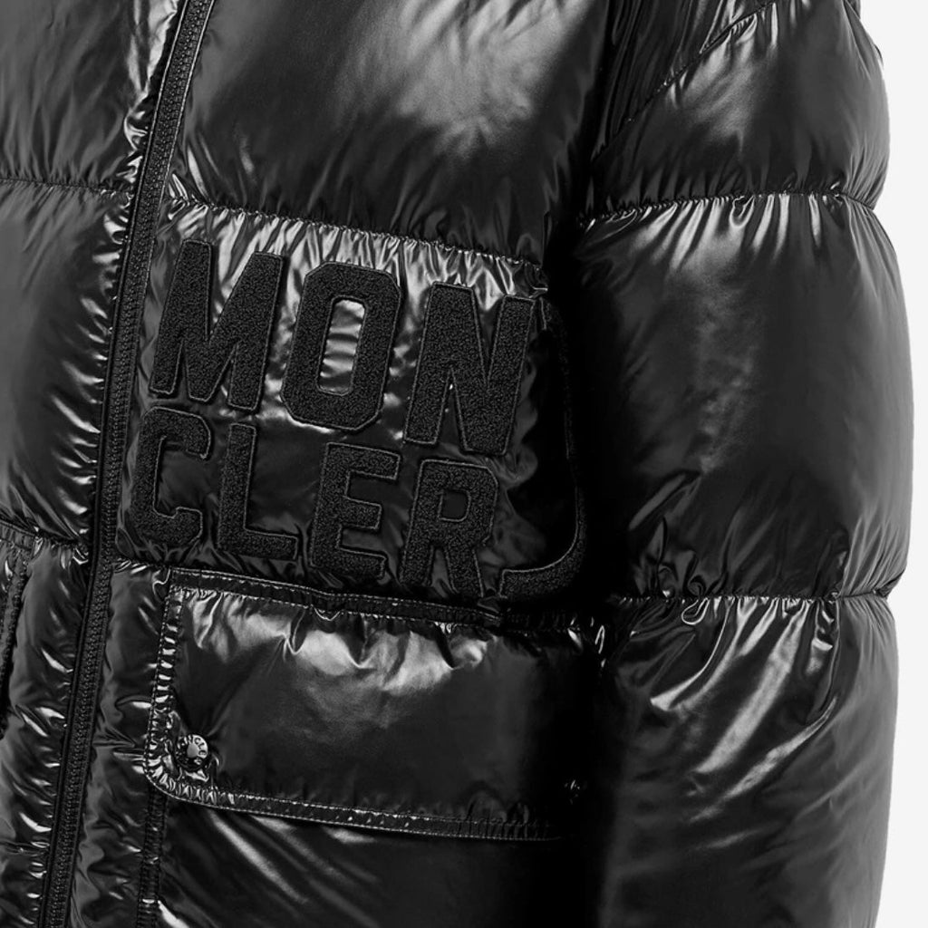 Moncler Abbaye Down Jacket- Black
