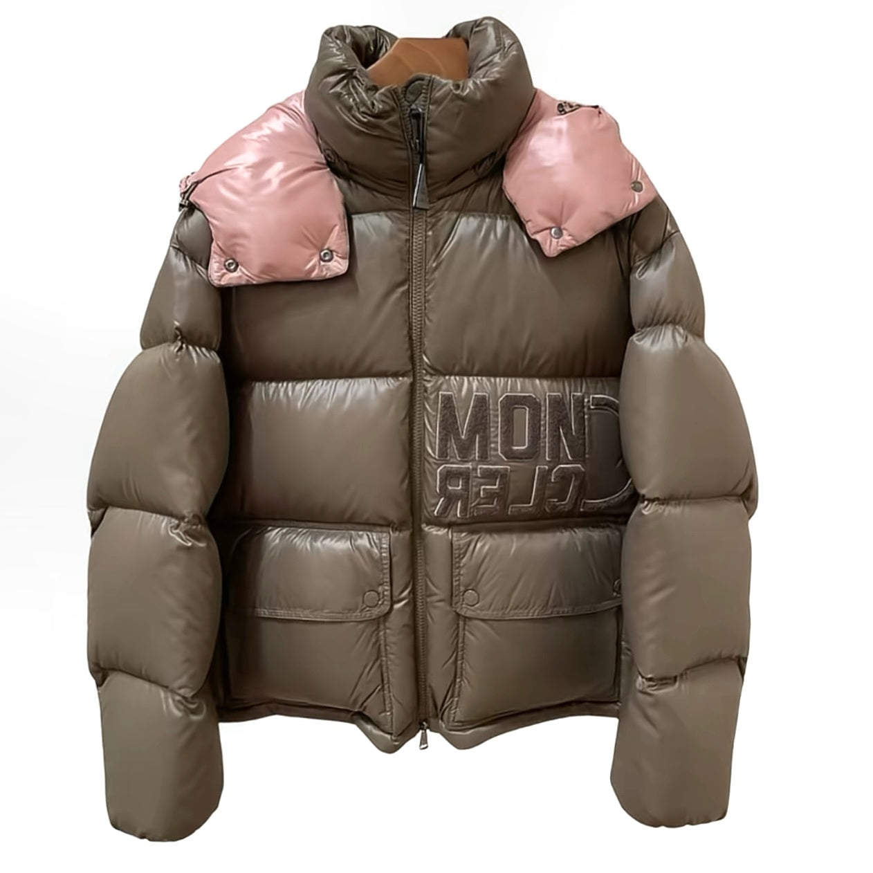 Moncler Abbaye Down Jacket- Green